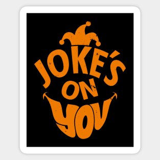 Funny Clown Prankster Typography Sticker